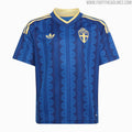 Sweden Home Football Jersey | Blue Retro Viking Kit